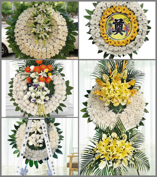 浙江省宁波慈溪市逍林镇福合院村花圈速递